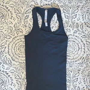 blue/gray Lululemon Swiftly Tech Racerback Tank Top 2.0